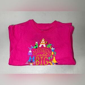 New Disney Shirt Girls It’s A Small World Pink